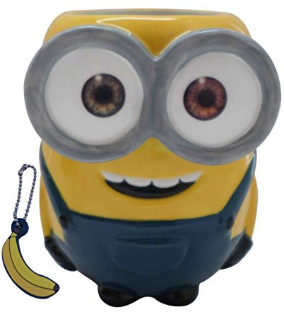 BB Designs DMCH3MMK-W1JIN Minions-Bob 3D-Tasse mit Duft-Charm, Keramik
