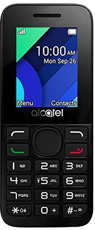 Alcatel 1054X Black Front Black Back Sim Free Smartphone