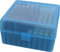 MTM 100 Round Flip-Top Rifle Ammo Box 22-25, 308 W, 243 (Clear Blue)