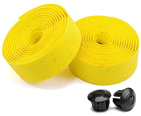 Cinelli Cork Bar Tape & Plugs - Yellow