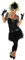 Fun Shack Costume Chanteuse Années 80 Femme, Robe Vintage Carnaval, Tenue Rétro Déguisement, L