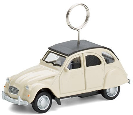 corpus delicti :: Citroën 2CV – Foto- und Kartenhalter auf Rädern/fahrbarer Tischkartenhalter für Namensschilder, Platzkarten Hochzeiten Ente beige (20.4be)