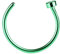 Taffstyle Nasenpiercing Nasenring Fake Hoop Ring Piercing Bauch Septum Tragus Helix Nase Lippe Ohr Clip On Ear Cuff Ohrringe Grün 0,8mm x 8mm
