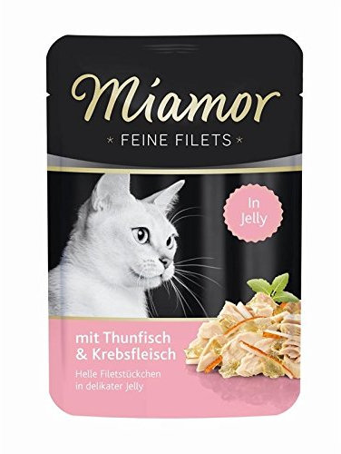 Miamor | Feine Filets Thunfisch in Krebsjelly | 24 x 100 g