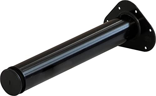 ib style 1 Stück Tischbein Möbelfüß L 900 mm / 60 mm Rund SCHWARZ