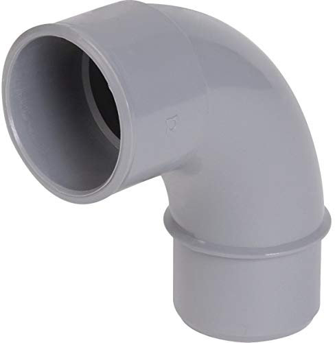 coude pvc - mâle / femelle - 87 degrés30 - diamètre 40 mm - nicoll c408 - grand rayon