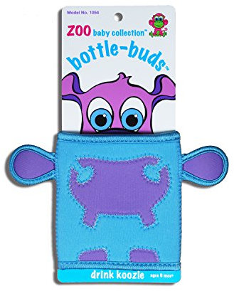 KidKusion Bottle-Bud Koozie, Blue Hippo