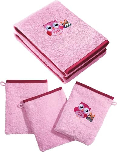 Erwin Müller Kinder-Frottier-Set 5-tlg. Walk-Frottier rosa