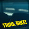 HastingsDesigner 2x THINK BIKE Motorcycle Car Van Window Bumper Vinyl Decal Stickers (Yellow)