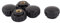 sourcing map 5Stk.M6 Innengewinde 21mm Rändelmutter Spann Drehknopf Schwarz de