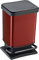 Rotho Paso, Cubo de basura de 20l con tapa a prueba de olores, Plástico PP sin BPA, rojo metálico, 20l 29.3 x 26.6 x 45.7 cm