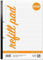 RHINO Stationery A4 Nachfüllblock, 320 Seiten, 6 mm, liniert mit Rand, Headbound Notizblock, Gelb, Schulnotizblock Premium Schreibpapier (1)