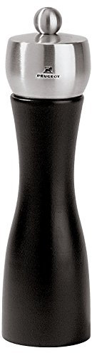 Peugeot Fidji Salzmühle, Edelstahl, Schwarz matt, 5.5 x 5.5 x 20 cm