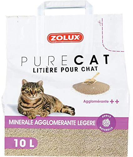 Zolux Pure Cat Katzenstreu, mineralisch klumpend ++ leicht, 10 l