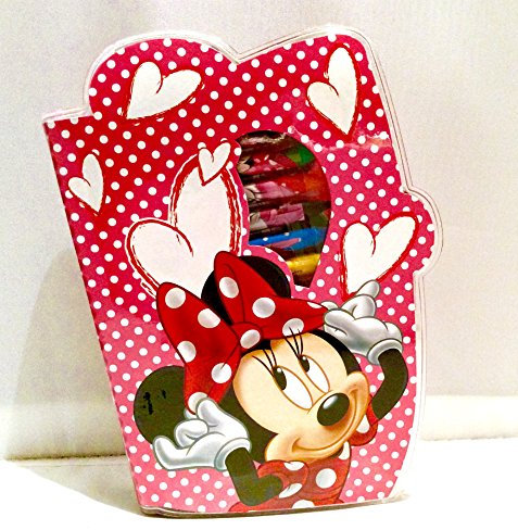 Disney Malset mit Wachsmalern Wasserfarbe Pinsel und Bildern (Minni)