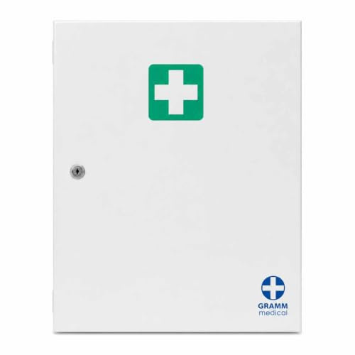 Metallförbandslåda B 45 x 40 x 11 cm fylld med DIN 13169