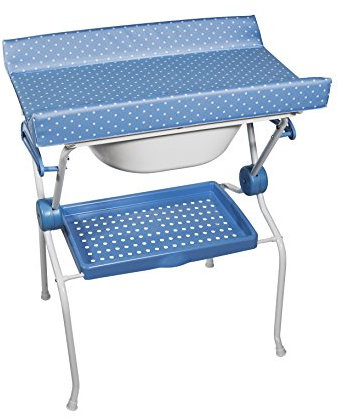 Plastimyr - Bañera plegable Sobrebidé TOPOS Azul