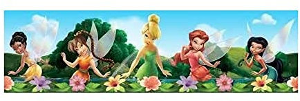 Disney AG Design Wall Border - Self Adhesive - Fairies - Wall Decal - WBD 8085, Multi-Colour, 0.10 x 5 m
