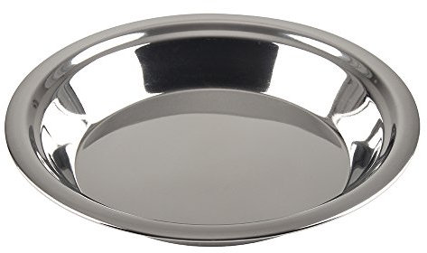 Lindy's Stainless Steel 9 inch Pie pan, Silver