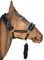 Knight Rider Fluffy Diamante Head Collar & Matching Rope Set Pony Black