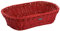Westmark Mehrzweck-Korb, geeignet für Hotel und Gastronomie, Eckig, ca. 26,5 x 19 x 7 cm, Synthetikfaser, Saleen Coolorista Edition, Rubinrot, 02036179101
