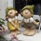 Elfes Lilly et Len, ornement de jardin, nains de jardin, jardin, fées, trolls, gnomes Standing 1