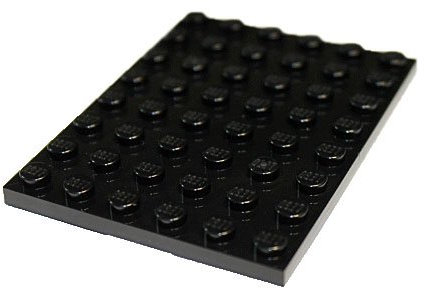 LEGO Parts and Pieces: Black 6x8 Plate x20