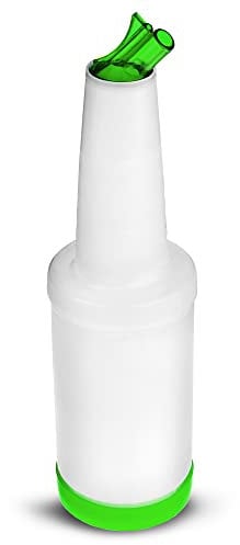 Store & Pour Green - Save and Serve Pourer 1ltr - Cocktail Pourer, Drinks Storage