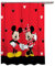 Disney Duschvorhang mit Mickey Maus und Minnie Maus, 177,8 x 182,9 cm, aus Stoff, Red Shower Curtain, Includes (1) Fabric Shower Curtain