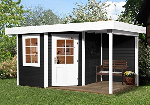 weka Designhaus 213 A Gr.1, 5-Eck, anthrazit, 28 mm, ET, F, Anbau 150 cm