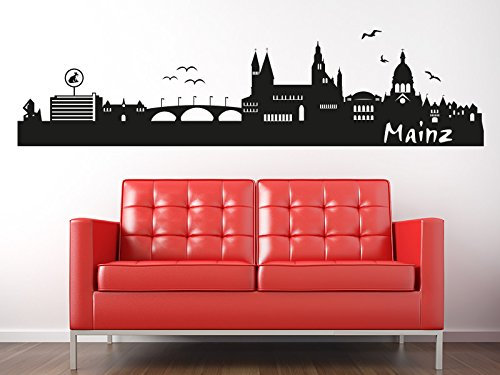 KLEBEHELD® Wandtattoo Mainz Skyline
