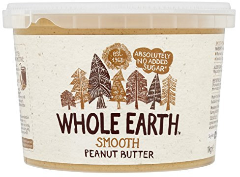 Whole Earth Smooth Organic Peanut Butter, 1kg Tub, Original Nut Spread Made with , Peanuts & All Natural Ingredients, No Added Sugar, Gluten Free, Vegetarian & Vegan Friendly