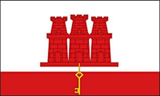 Fahne/Flagge Gibraltar NEU 90 x 150 cm
