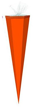 Bastel Schultüte / Länge: 85cm / eckig / Farbe: orange