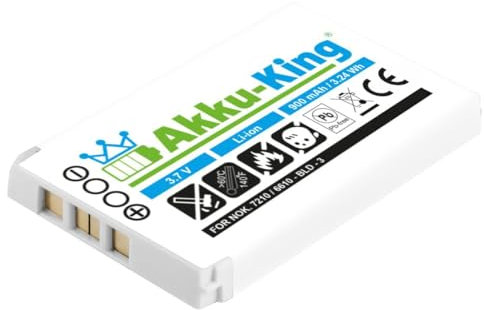 Akku-King Akku kompatibel mit Nokia BLD-3 - Li-Ion 900mAh - für 7210 2100 3200 3300 6200 6220 6610 6610i 7250 7250i