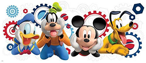 RoomMates RMK2561GM Topolino e gli amici Topolino Clubhouse Capperi Peel and Stick Adesivi murali giganti, 101,6 cm L x 45,7 cm W
