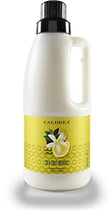 Caldrea Liquid Fabric Softener, Plant Derived, Helps remove static and wrinkles, Sea Salt Neroli Scent, 32 oz