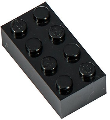 Q-Bricks Bausteine Classic – 500 Stück Basic Steine 2x4 Noppen, Kompatibel mit gängigen Marken, Ideal für Kreative Bauen (Verkehrsschwartz)