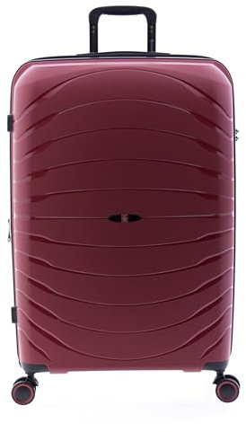 GLADIATOR Koffer, 70 cm, erweiterbar, 4R, Super strapazierfähiges Polypropylen, Kick-Off, rot, grande, 76 cm, Erweiterbarer Koffer und drehbare Rollen