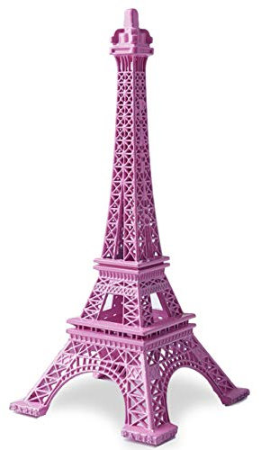JoyFamily Eiffelturm-Dekor, 18 cm, Metall, Paris, Eiffelturm, Statue, Nachbildung, Zeichenraum, Tischdekoration, Schmuckständer, Halter für Kuchendekoration, Geschenke, Party und Heimdekoration
