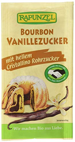 Rapunzel Vanillezucker Bourbon mit Cristallino, 7er Pack (7 x 32 g) - Bio