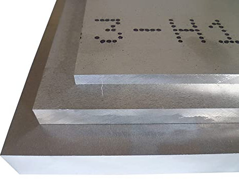 B&T Metall Aluminium Platte blank gewalzt natur | 10,0mm stark | Größe 100 x 100 mm (10 x 10 cm)