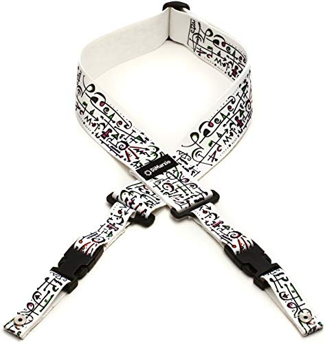 DiMarzio DD2242 - Steve Vai Cliplock Guitar Strap - Art Edition - White,1.5x15x12.02