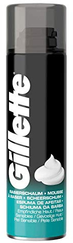Gillette Basis Rasierschaum für empfindliche Haut, 200 ml