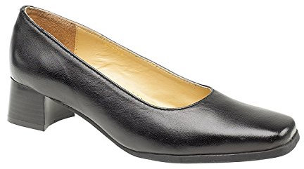 Amblers Walford Ladies Wide Fit Court Black Size 3