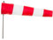 HQ Design Windspiration - Turbinen und Windsocks, UV-beständige und wetterfeste Windspiel Deko für Garten, Terrasse und Balkon - inkl. Aufhängung oder Standstab (Windsock Airport, 100 cm)