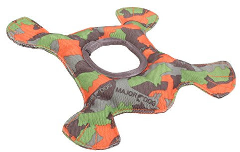 Major Dog Froschspielzeug, 20,3 cm, Camouflagegrün/orange