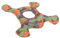 Major Dog Froschspielzeug, 20,3 cm, Camouflagegrün/orange