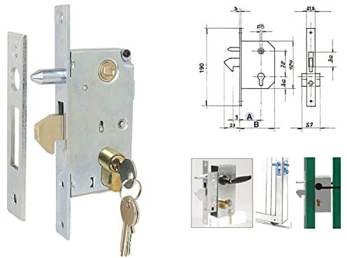 IBFM - Serratura a gancio per porta o cancello scorrevole