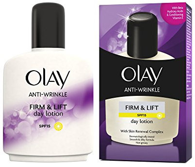 Olay SPF15 Anti-Wrinkle Firm and Lift Anti-Ageing Moisturiser Day Lotion, 100 ml